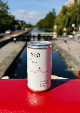 a sip can on a Dublin bridge